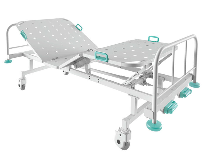 Функциональная медицинская кровать с механической регулировкой секций предназначены для ухода