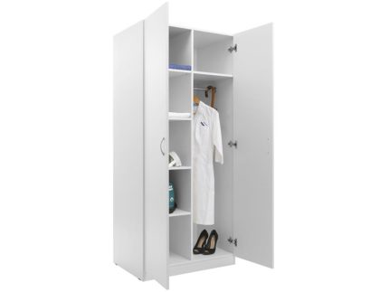 Шкаф предназначен для хранения рабочей и личной одежды и вещей в больницах